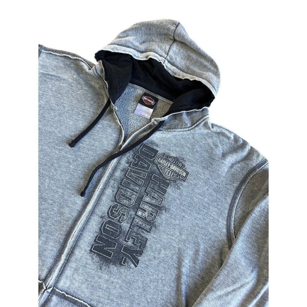 Harley-Davidson Barnett El Paso TX Gray Hoodie Jacket Size XXL  28x29